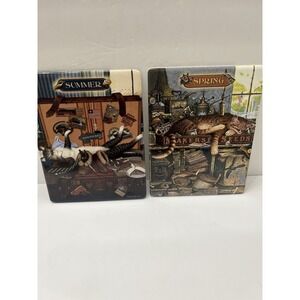 Vintage Charles Wysocki's Purrr-fect Times Collector's Plates Lot Of 2 Cats LE